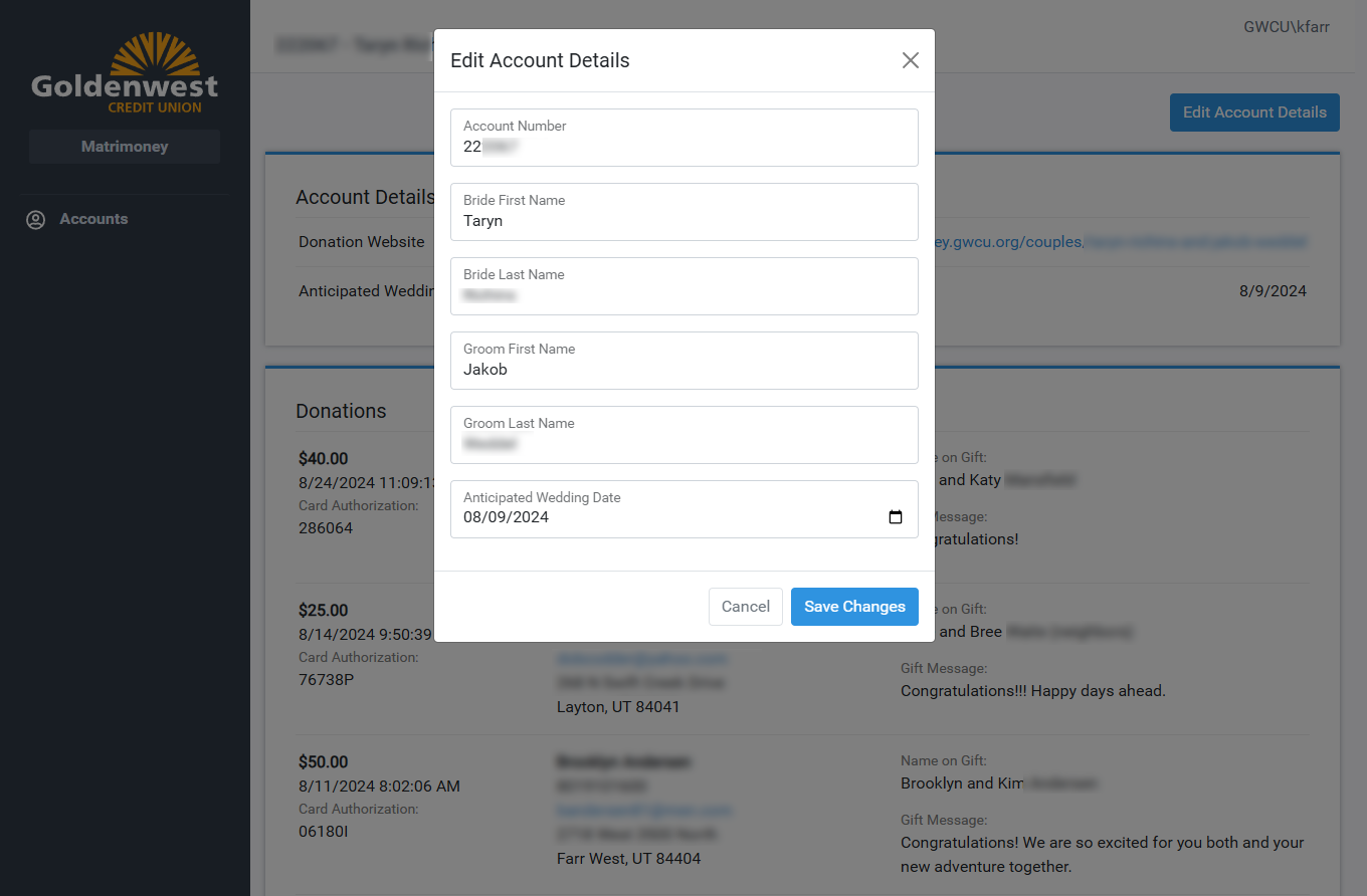 Account Details